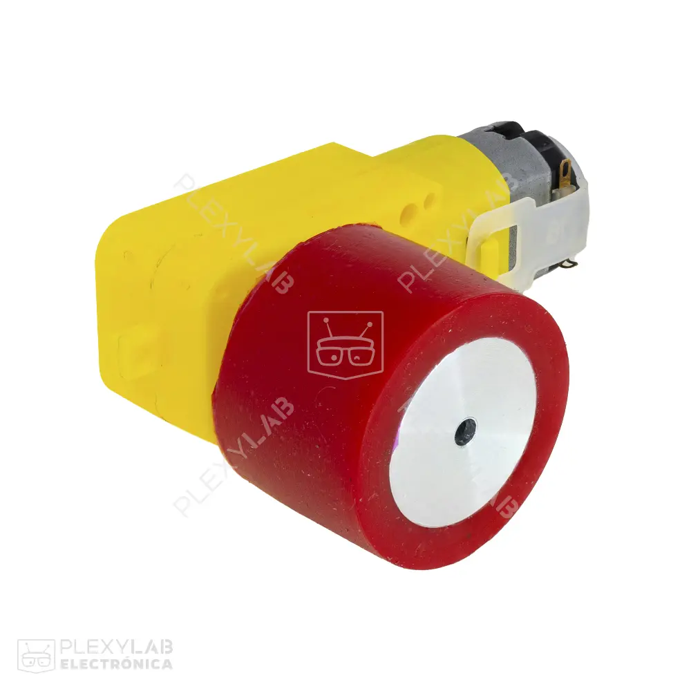 Par adaptadores para ruedas, llantas Minisumo (31x23 mm) de silicón con eje para motor TT_004