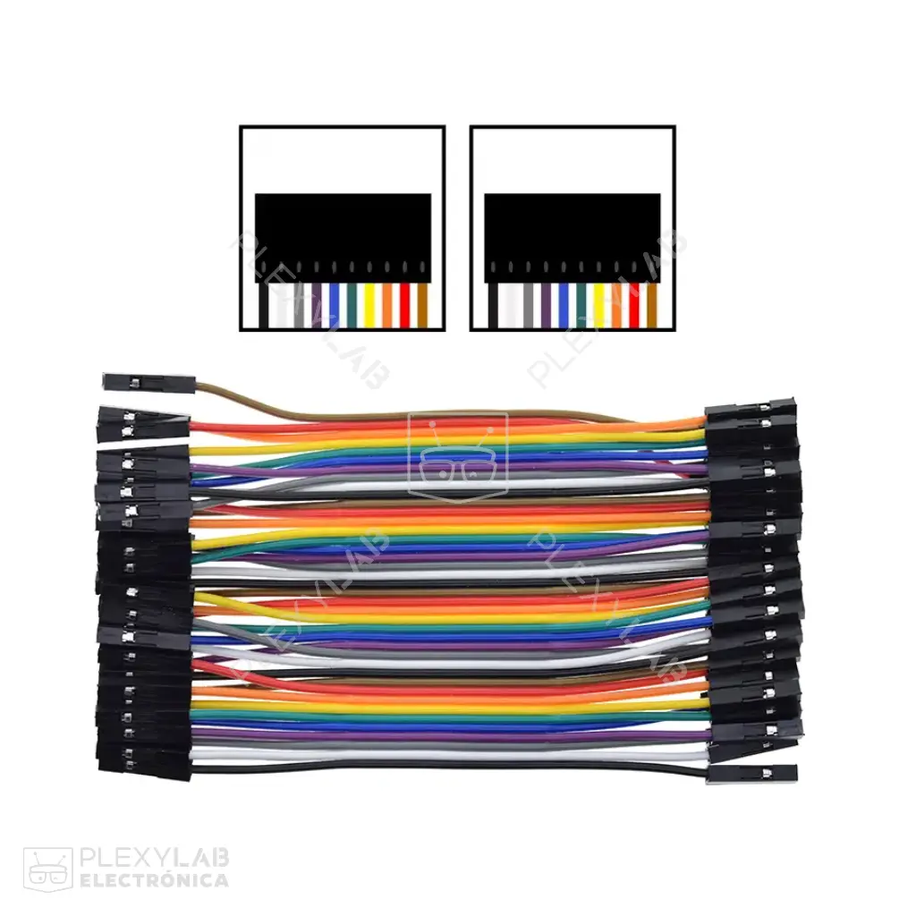 Cable dupont jumper 40 unidades (hilos)
