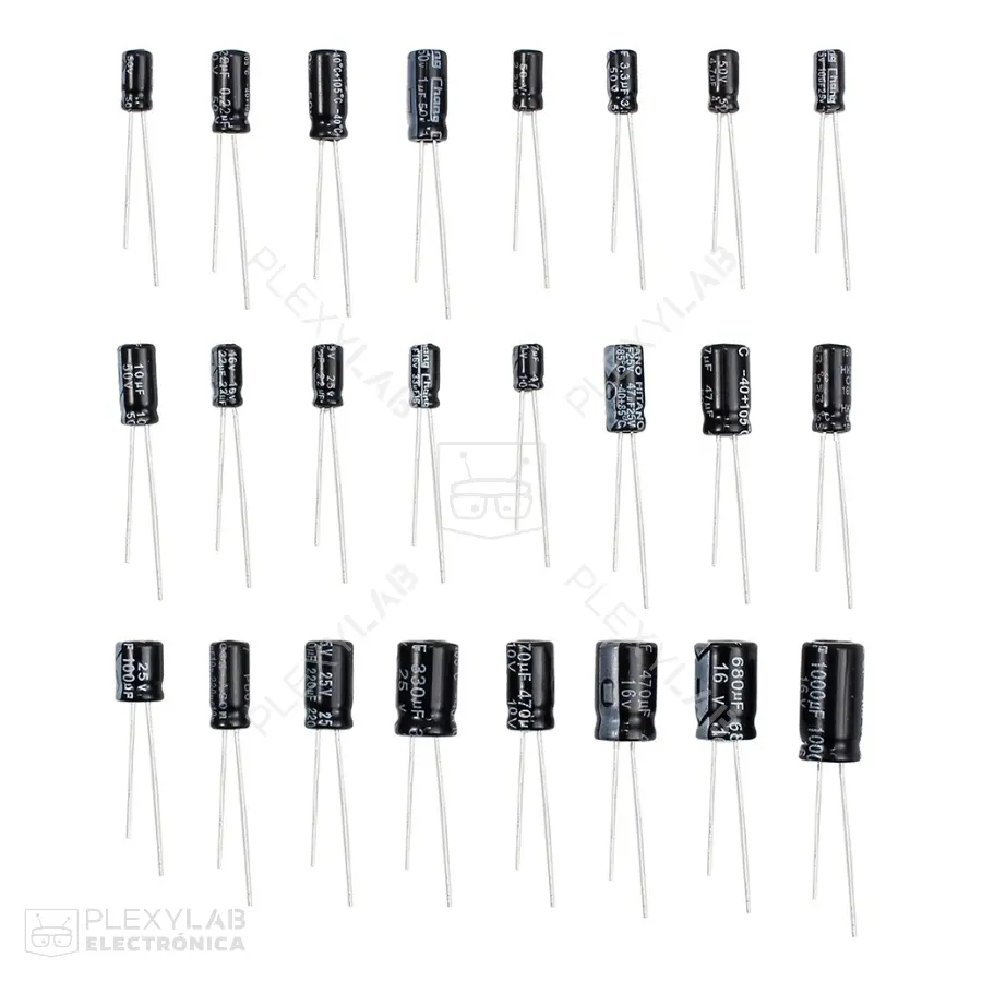 Capacitor condensador electrolítico
