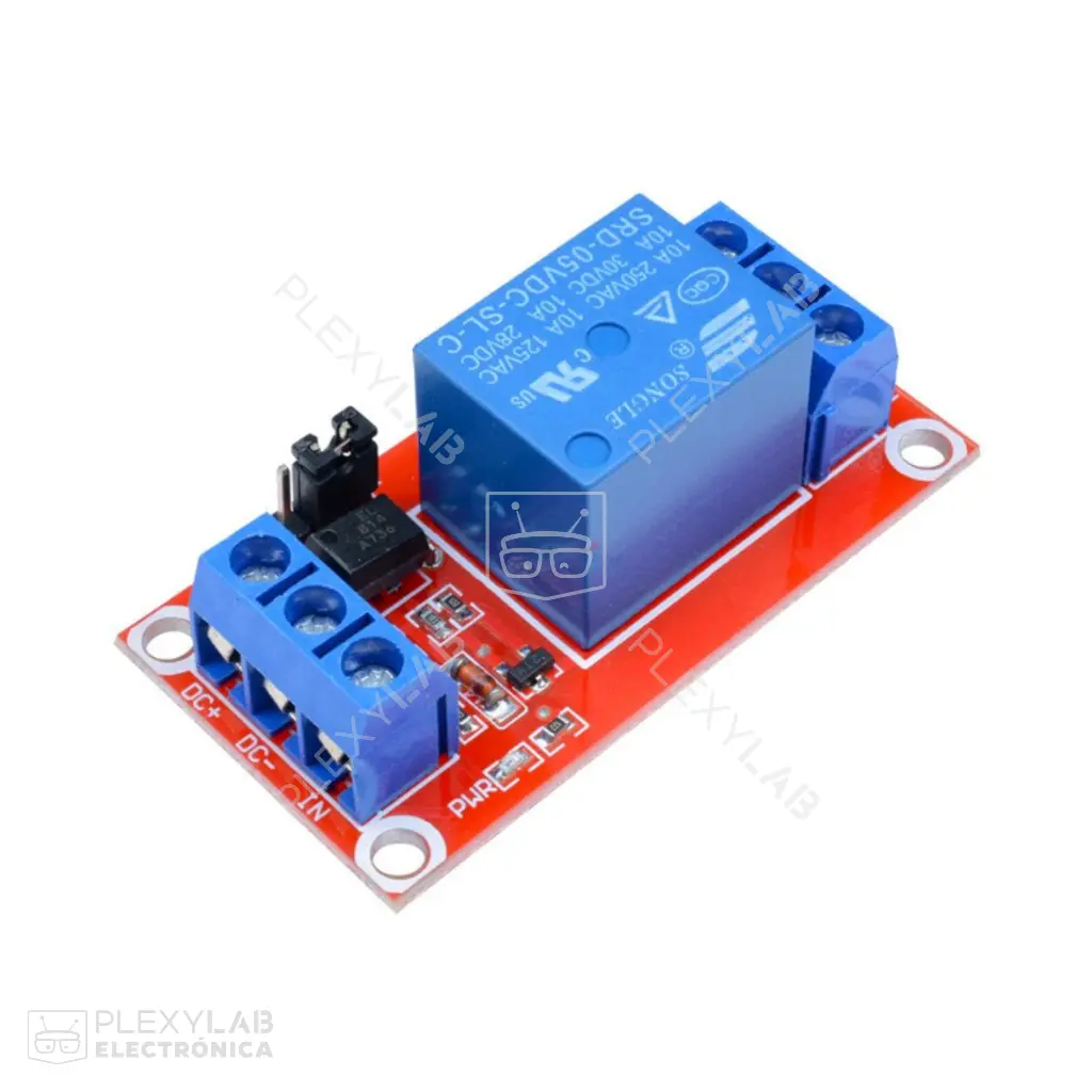 Módulo relé de 5V activo alto/bajo con optoacoplador, Arduino, Raspberry Pi, PIC