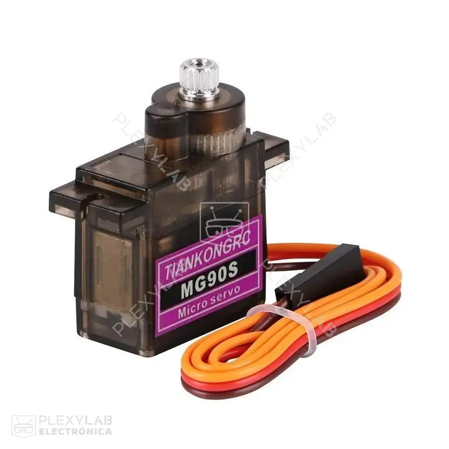 MG90S Micro servomotor de 2.5 kg/cm engranajes de metal y plástico