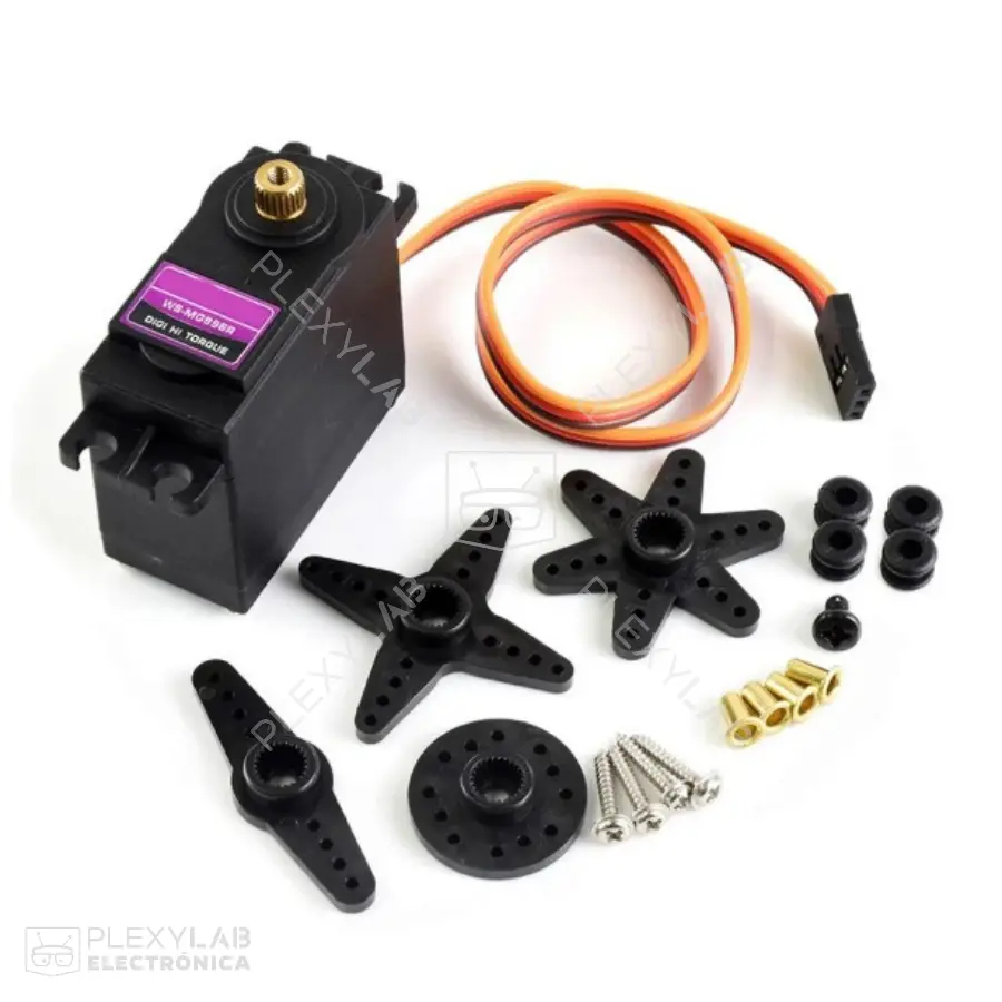 MG996R Servomotor de 13 kg/cm alto torque, engranajes metálicos