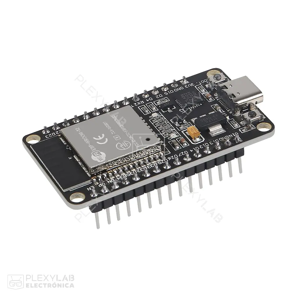 Módulo ESP32 con conector USB tipo C, driver CP2102, WiFi, Bluetooth, DevKitC ESP32-WROOM-32