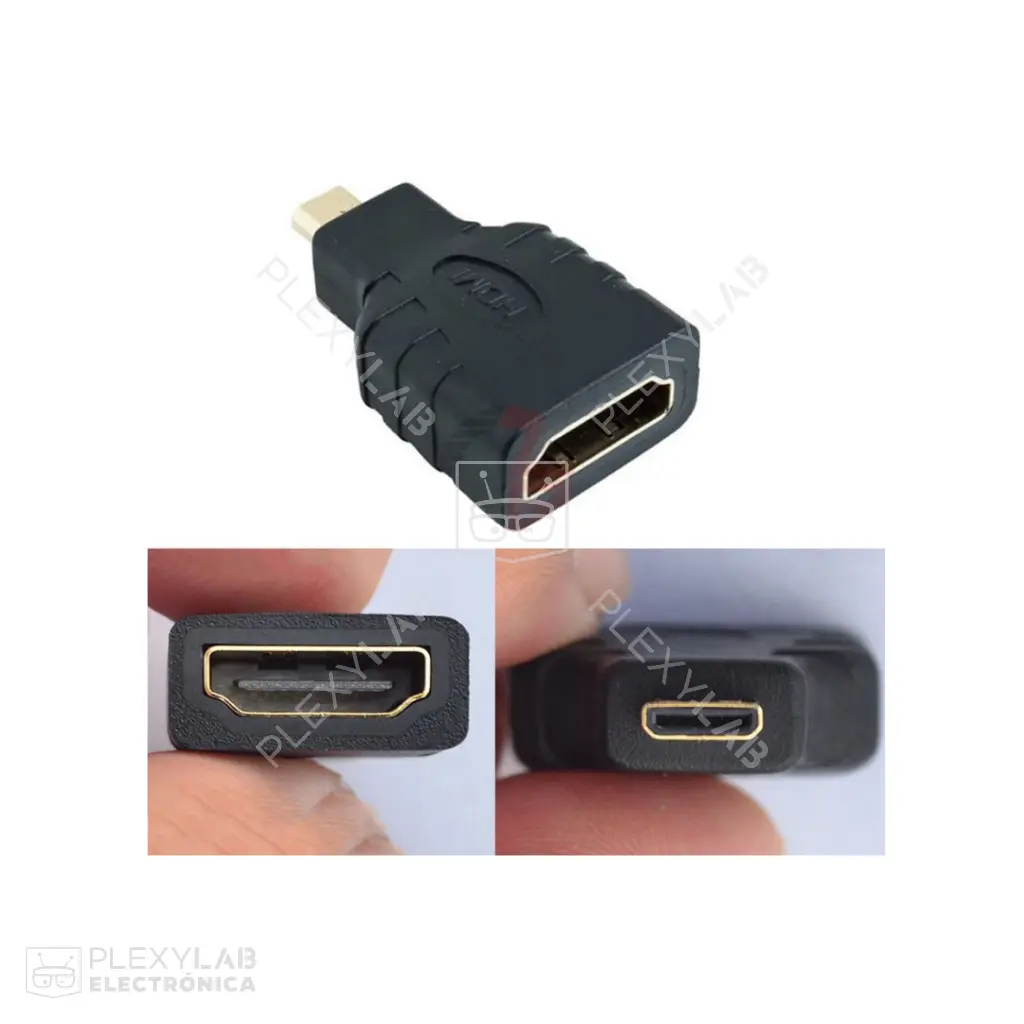 Adaptador micro HDMI a HDMI para cámara, compatible con Raspberry Pi 4 y otros