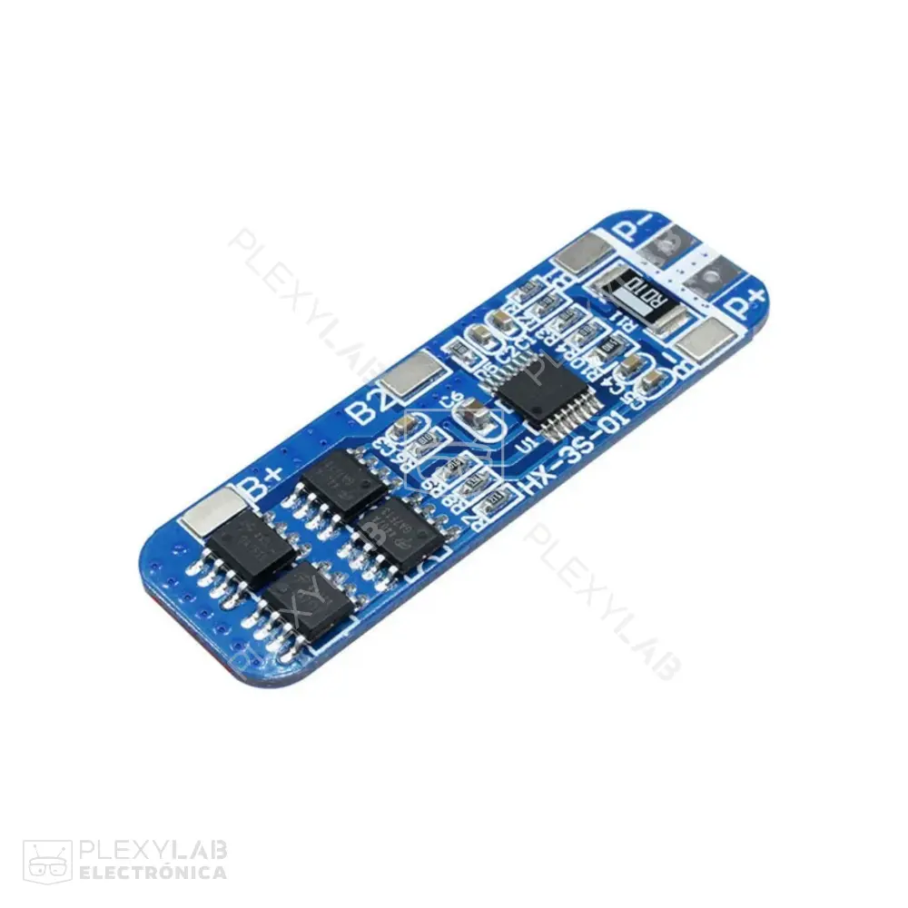 Módulo BMS balanceador y protección de baterías de litio de 3 celdas 3S 10A