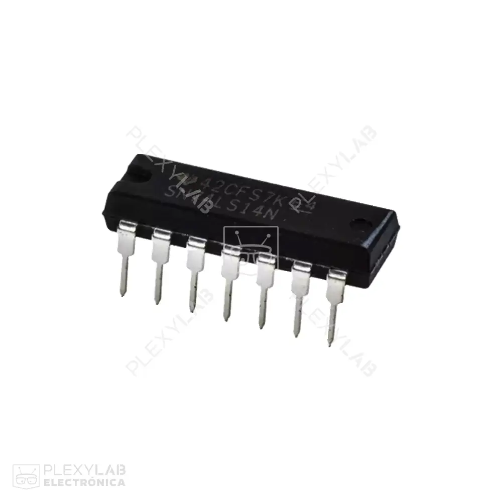 Circuito integrado 74LS14 Seis Inversores Schmitt Trigger