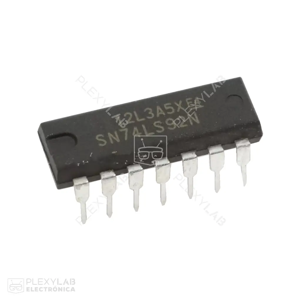 Circuito integrado 74LS92 contador divisor por 12