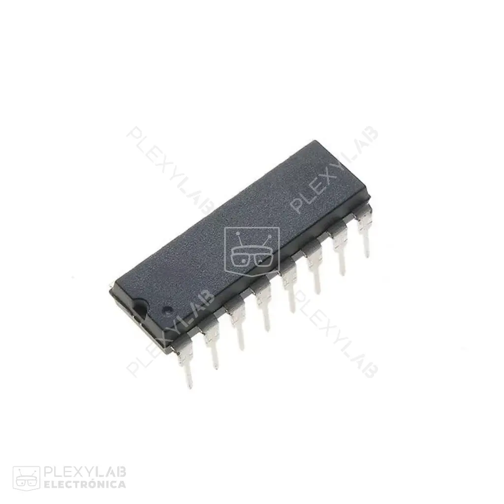 Circuito integrado 74LS175 Flip Flop cuádruple tipo D
