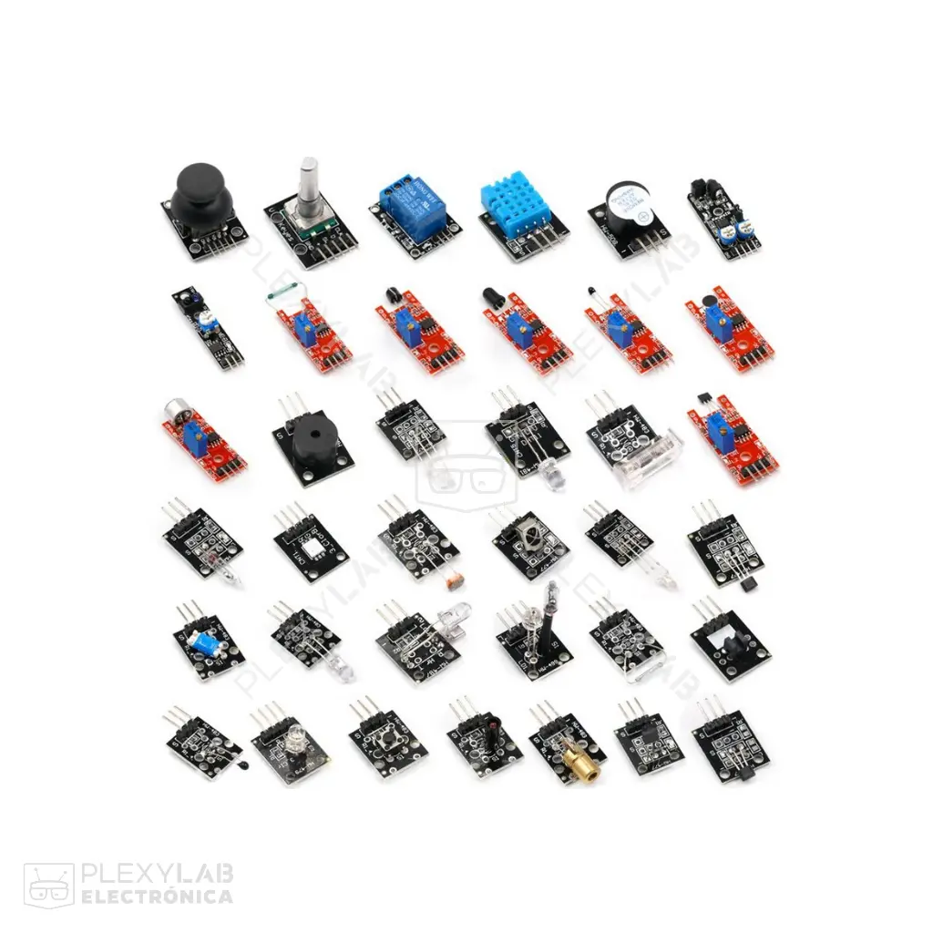 Kit de 37 sensores y módulos para Arduino, Raspberry Pi, ESP32