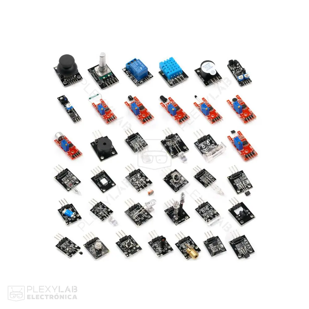 Kit de 37 sensores y módulos para Arduino, Raspberry Pi, ESP32