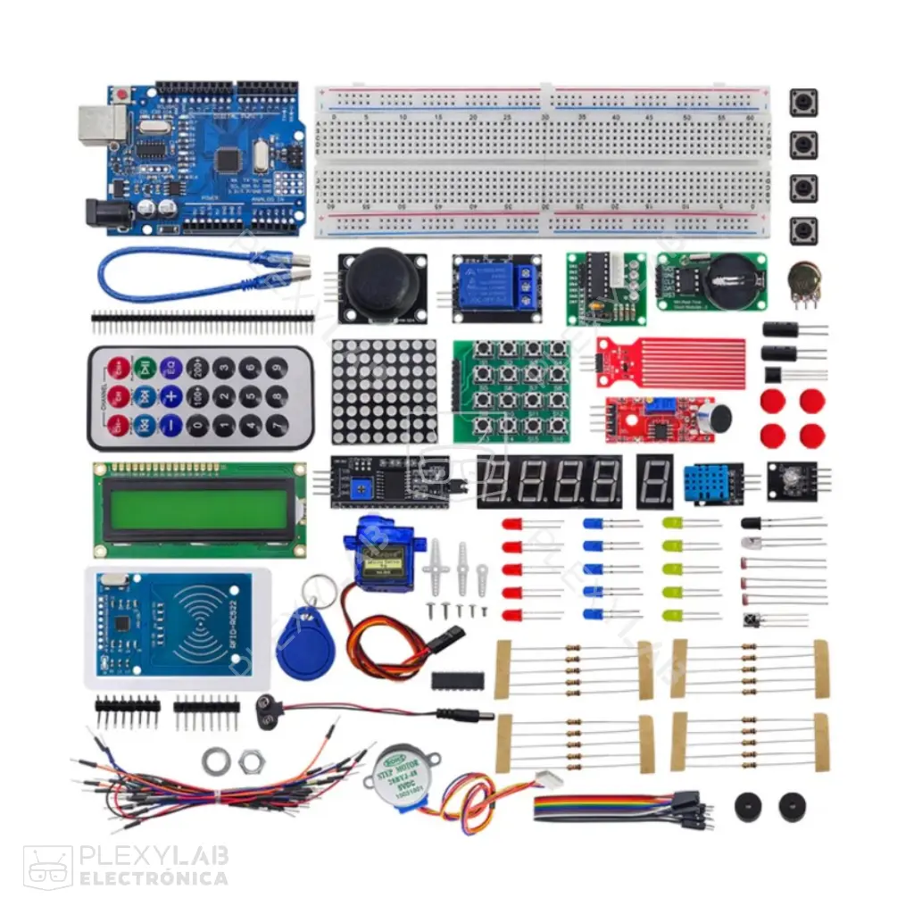 Kit completo para Arduino Uno con 77 elementos