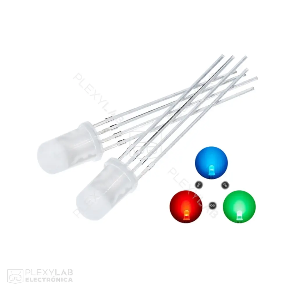 LED RGB de 5 mm difuso