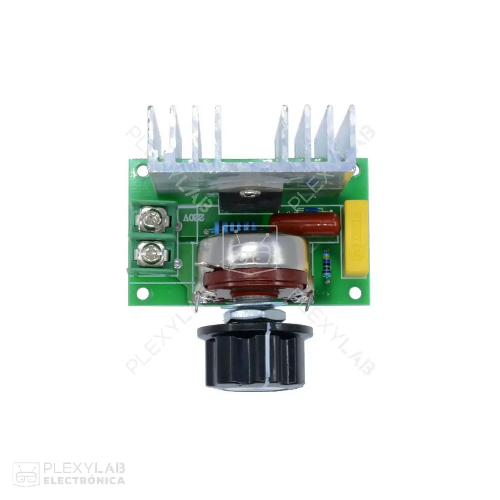 Módulo regulador de voltaje AC por SCR Dimmer 100/220 VAC de 4000W
