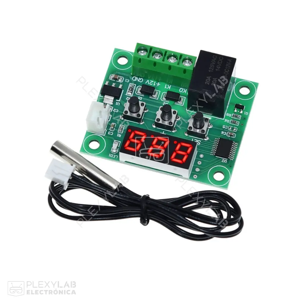 Módulo termostato W1209 12 VDC incubadora para Arduino