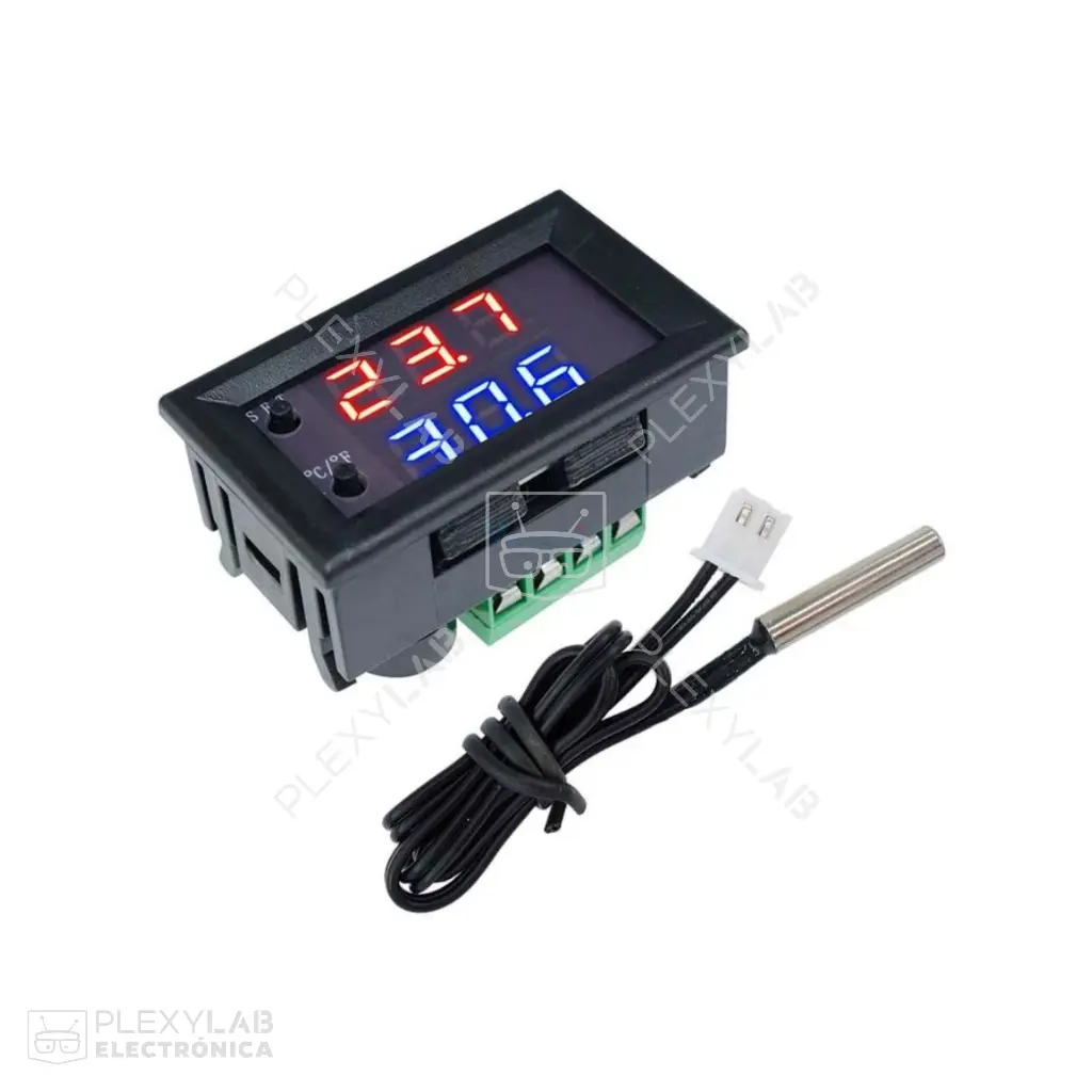 Módulo termostato W2809 W1209 WK 12V incubadora doble display para Arduino