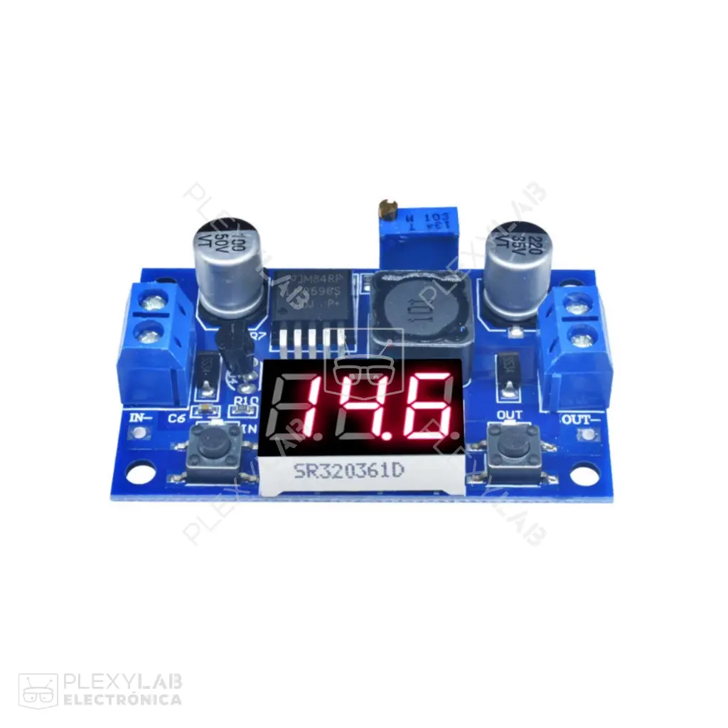 Módulo reductor Step Down LM2596 3A con voltímetro