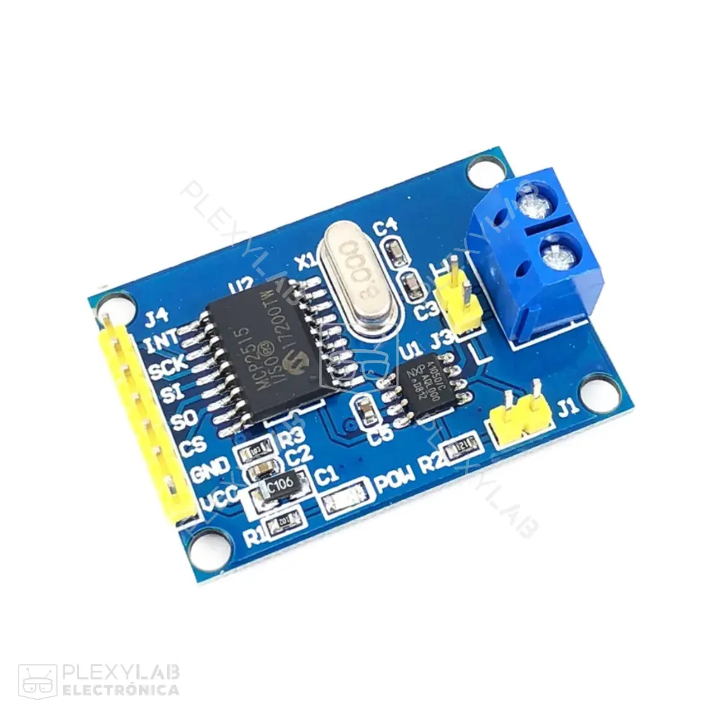 Módulo CAN MCP2515 TJA1050 interfaz SPI para Arduino y Raspberry Pi