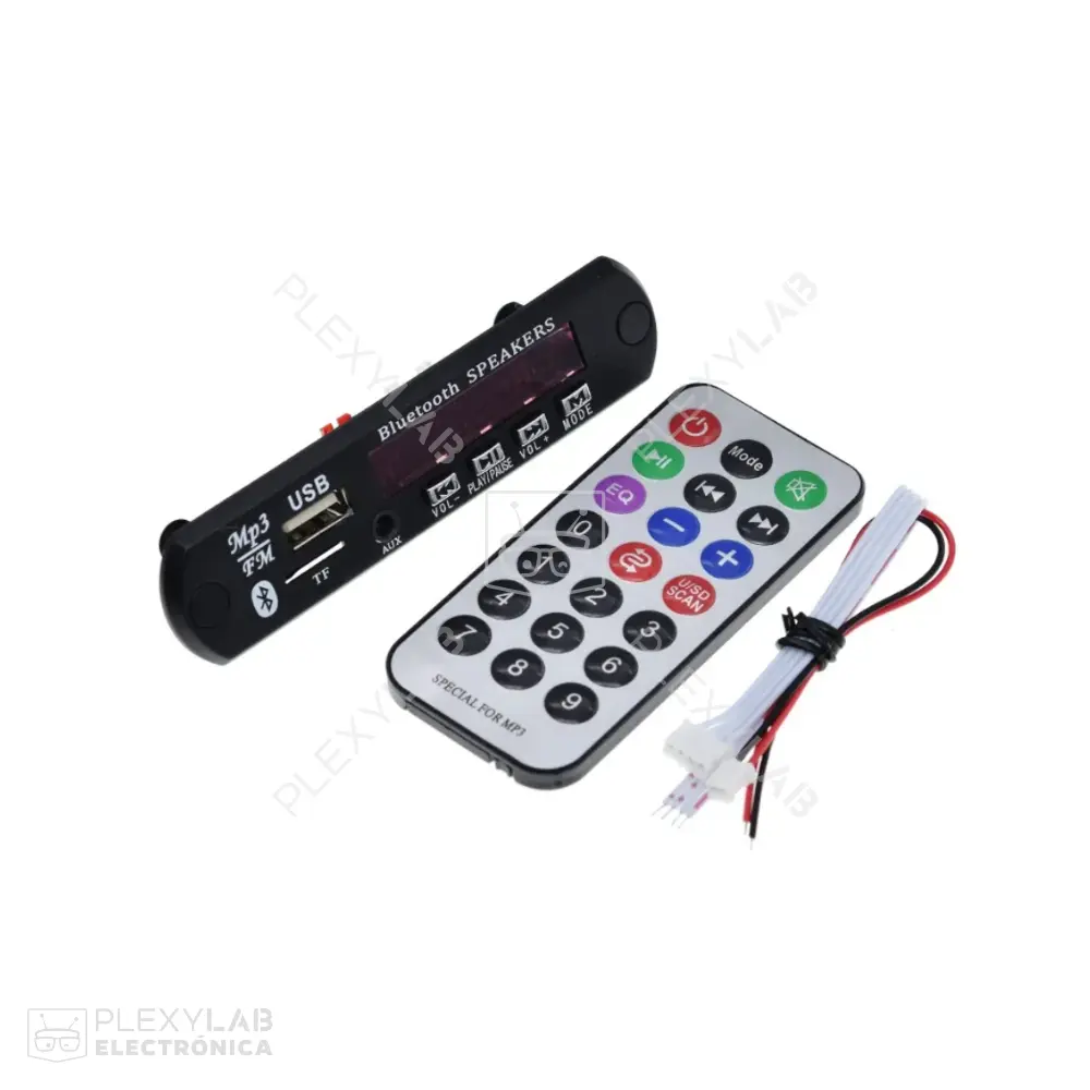 Módulo MP3 Bluetooth XLX-1016T Car Audio 12V FM Radio USB con control remoto