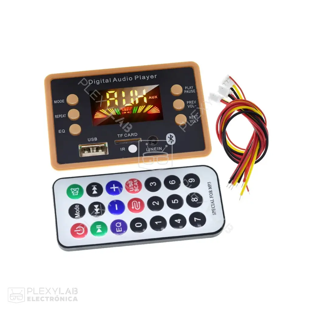 Módulo MP3 Bluetooth 5.0 Car Audio 12V FM Radio USB con control remoto