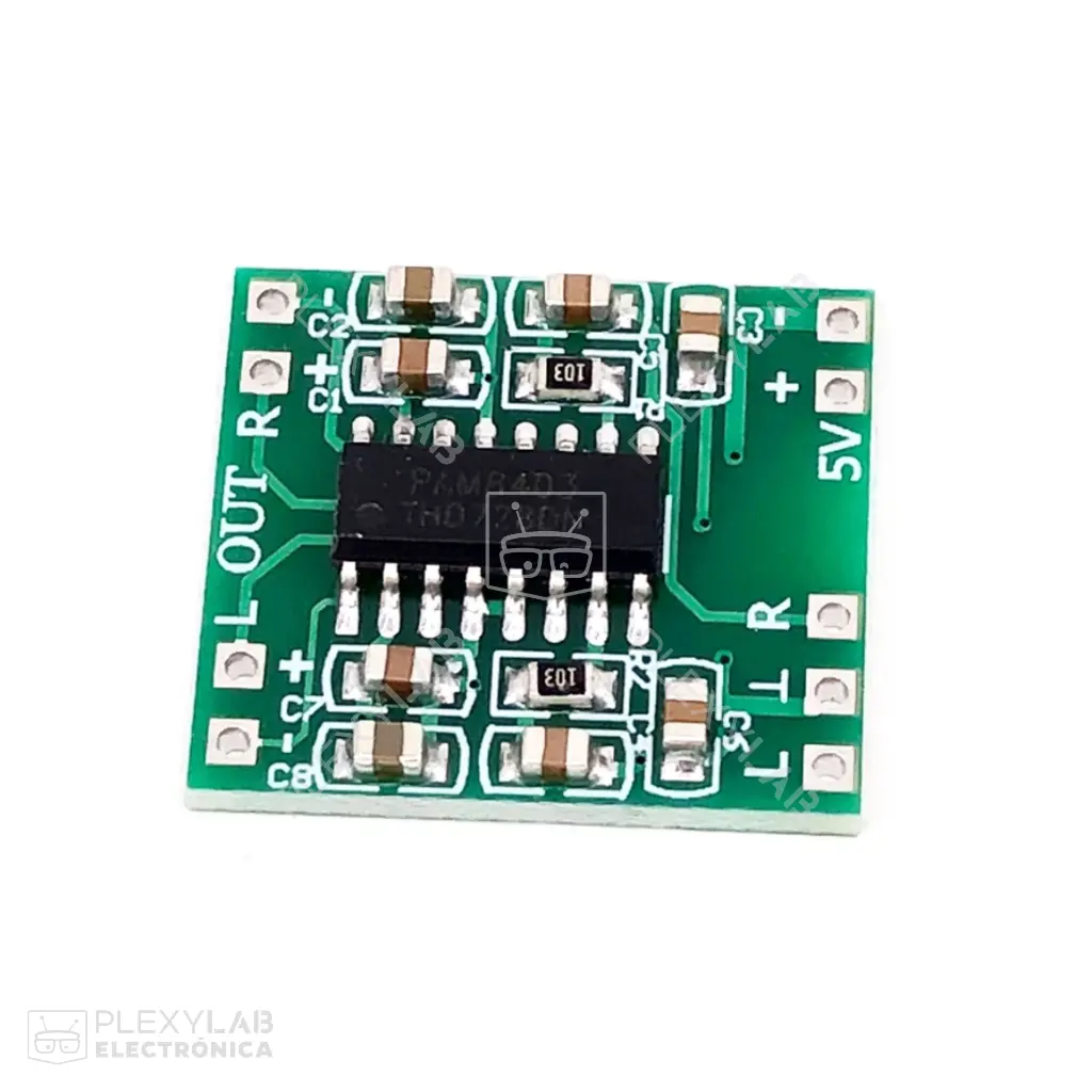 Módulo mini amplificador de audio 5V PAM8403 para Arduino
