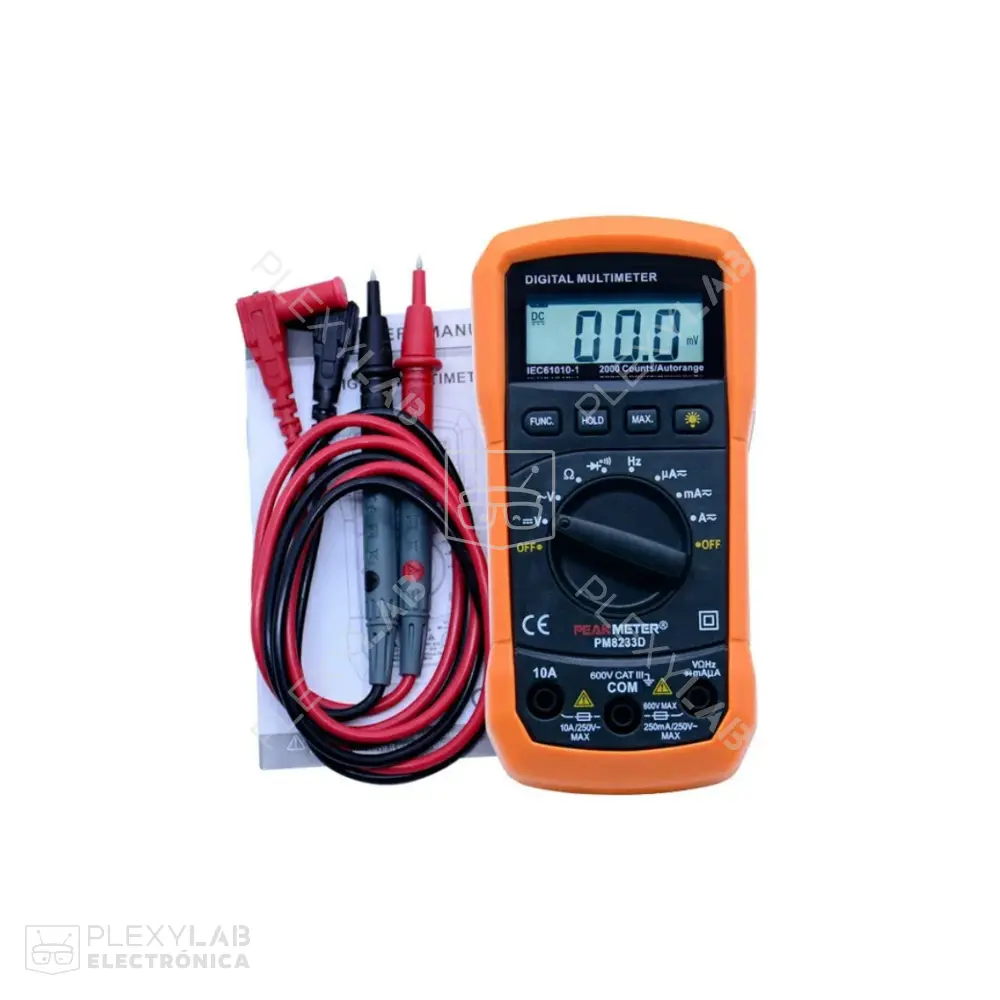 Multímetro digital autorango Peakmeter PM8233D