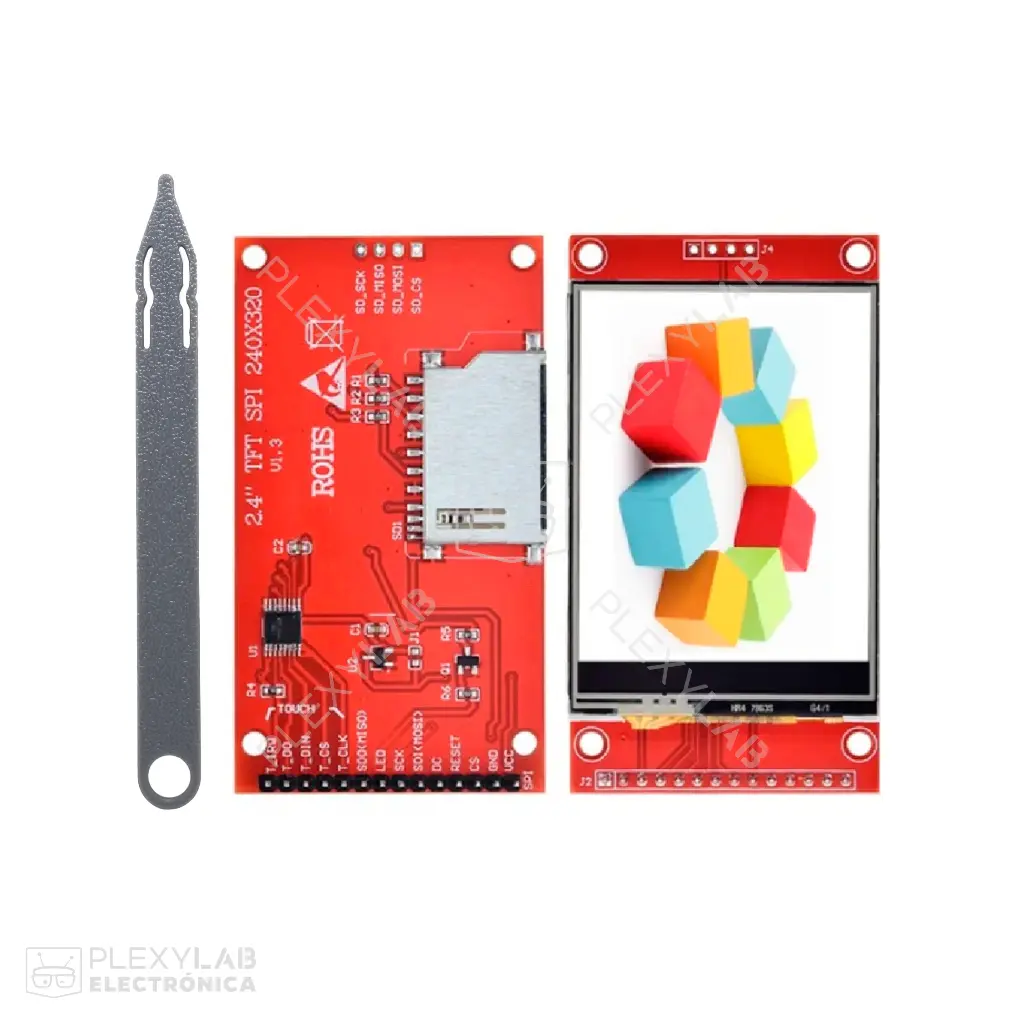 Pantalla LCD táctil TFT de 2.4" ST7789V de 14 pines Arduino