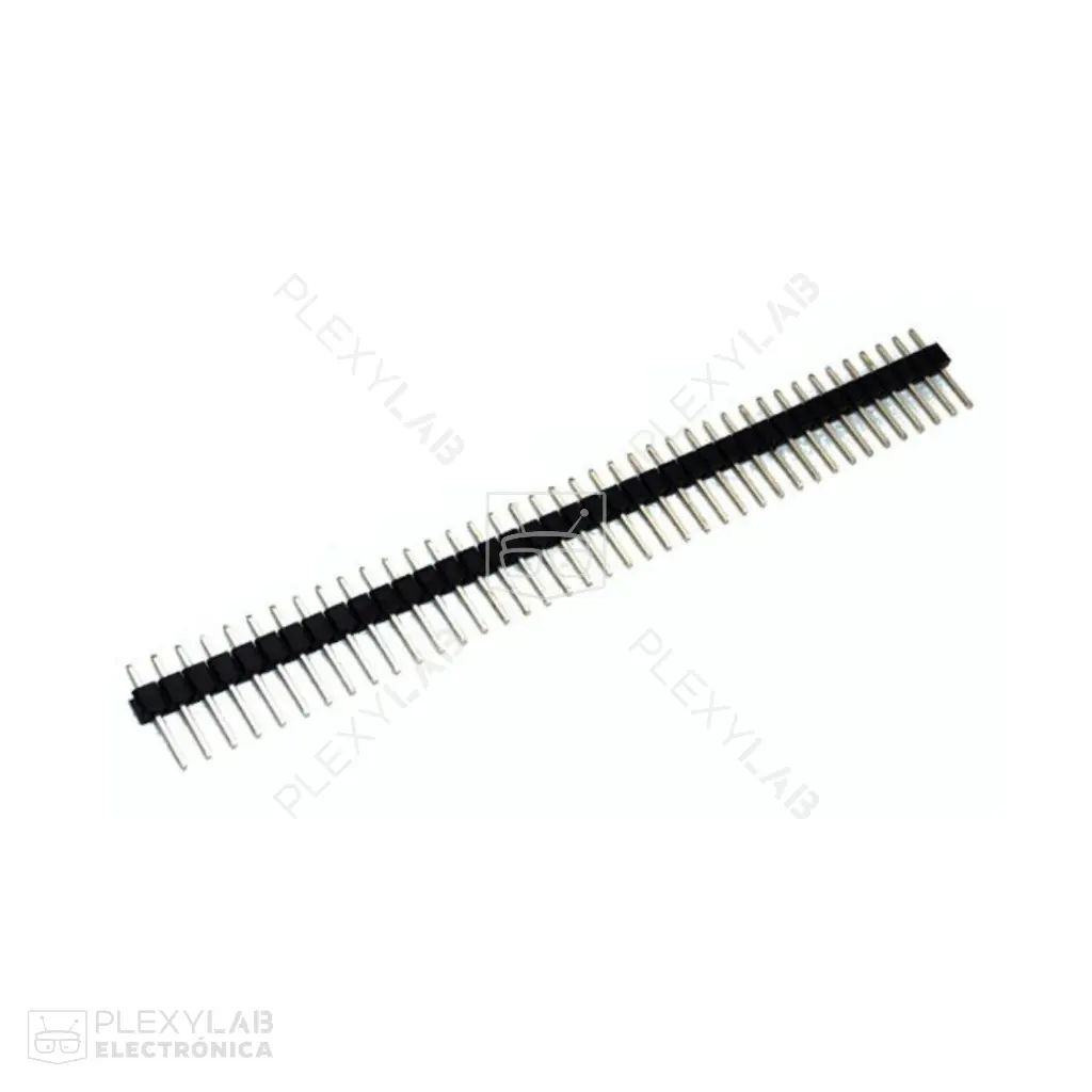 Peineta header macho simple, 1X40 pines, separación 2.54 mm