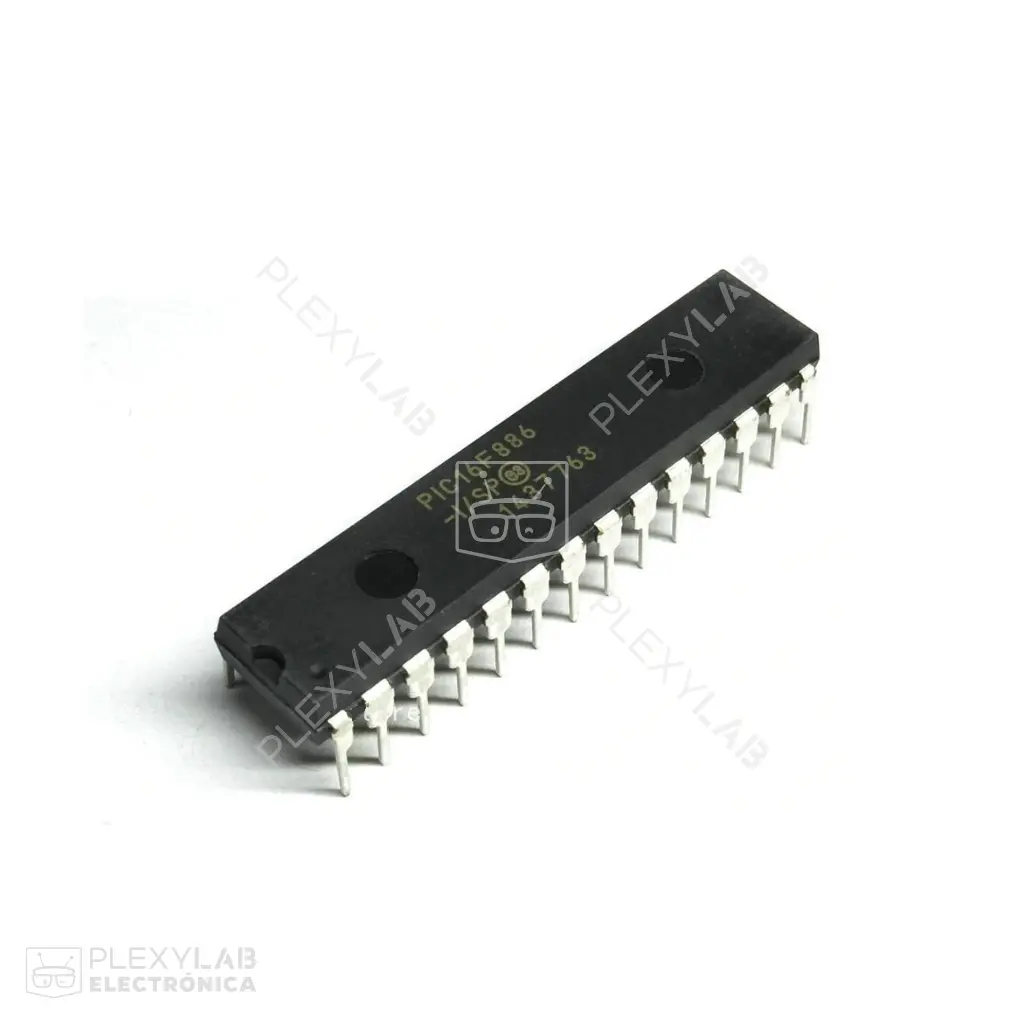 Microcontrolador PIC 16F886-I/SP, encapsulado DIP