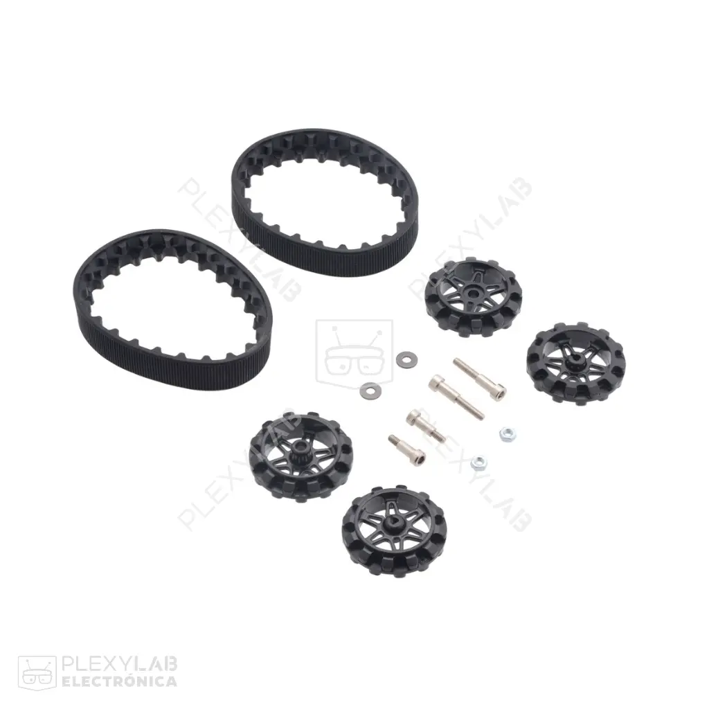 Kit de rueda de oruga, Pololu 22T Track Set, 22 dientes