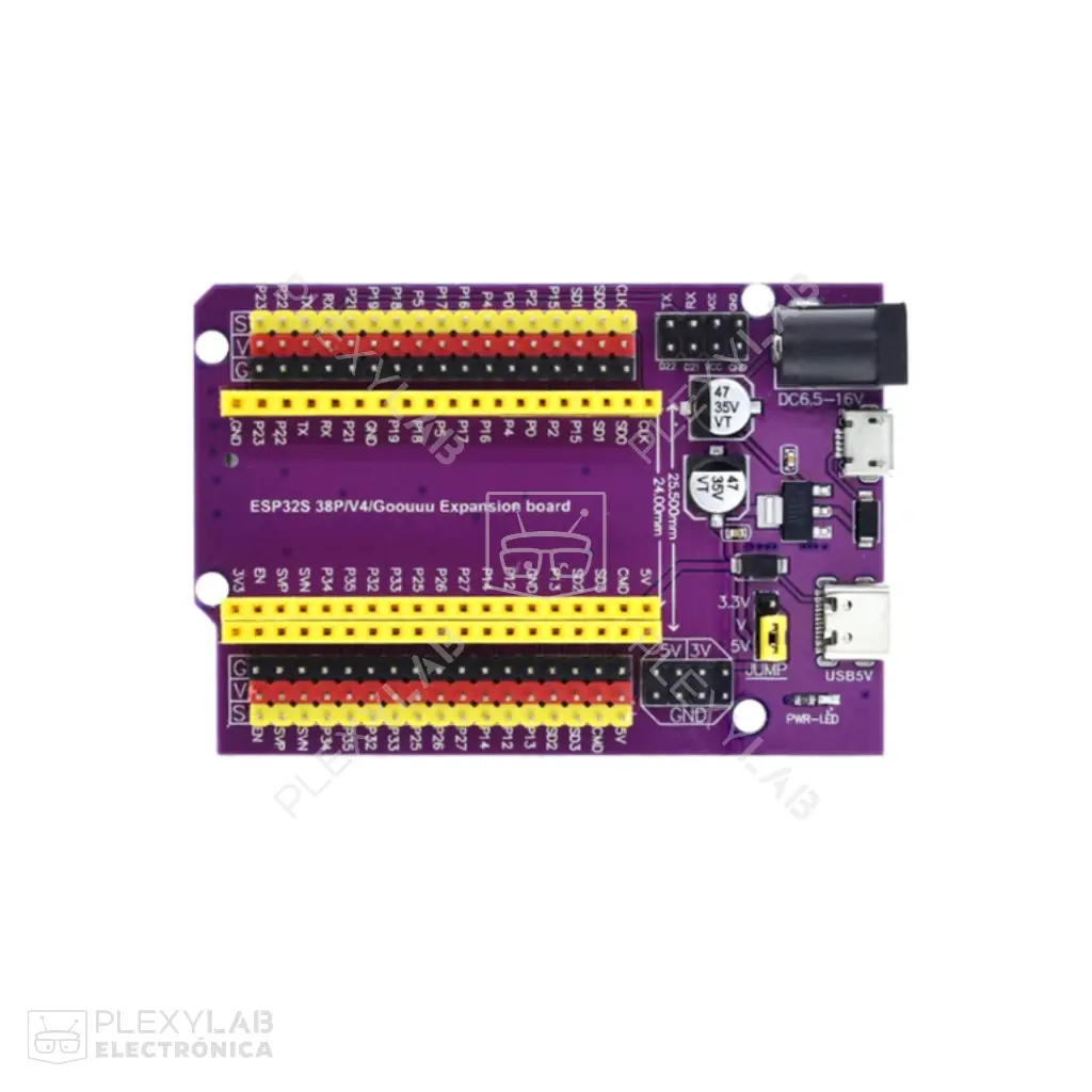 Módulo shield tarjeta de expansión para módulo ESP32 de 38 pines