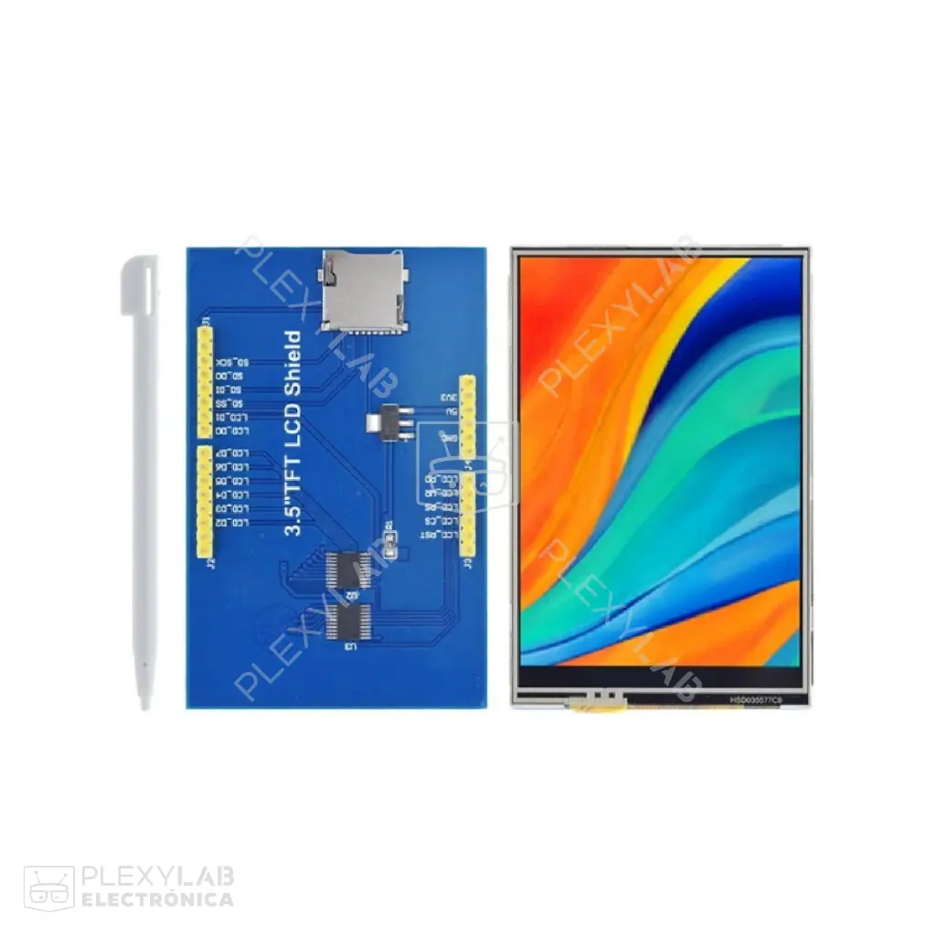 Módulo shield tarjeta de expansión pantalla táctil touch LCD TFT de 3.5" para Arduino UNO y Mega