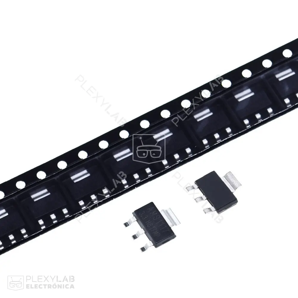 AMS1117-3.3 Regulador de voltaje LDO de 3.3V 1A, encapsulado SOT-223