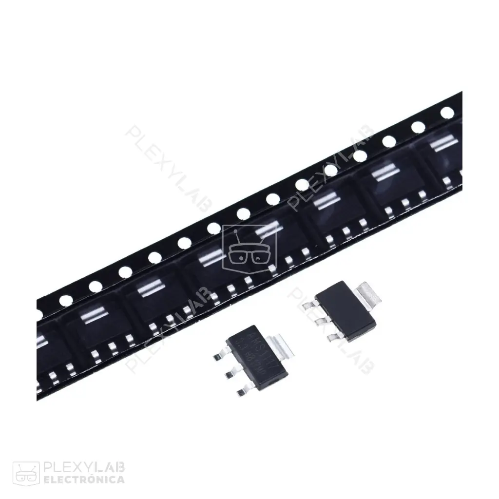 AMS1117-3.3 Regulador de voltaje LDO de 3.3V 1A, encapsulado SOT-223