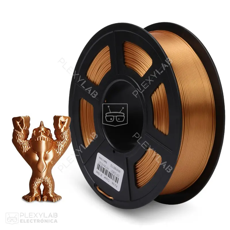 Filamento PLA+ Silk para impresión 3D, 1kg, 1.75mm, marca SUNLU