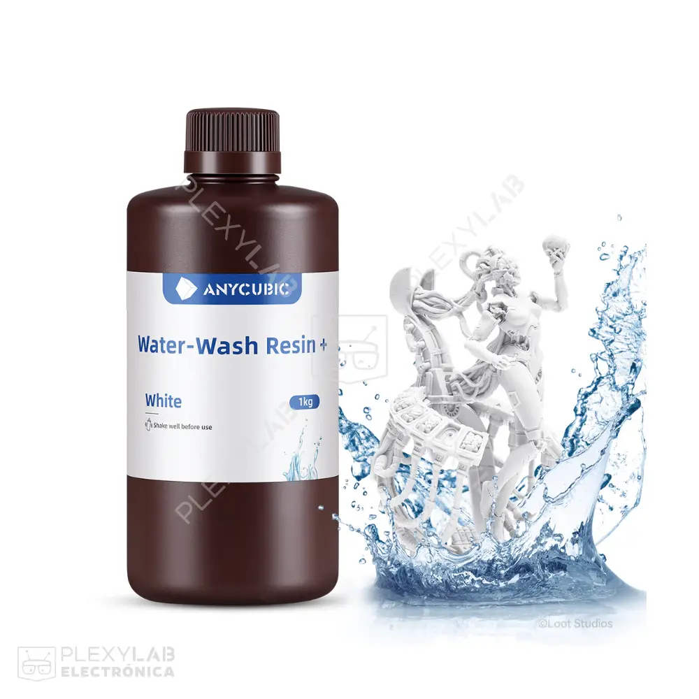 Resina Anycubic Water-Wash UV 405 nm de 1 kg