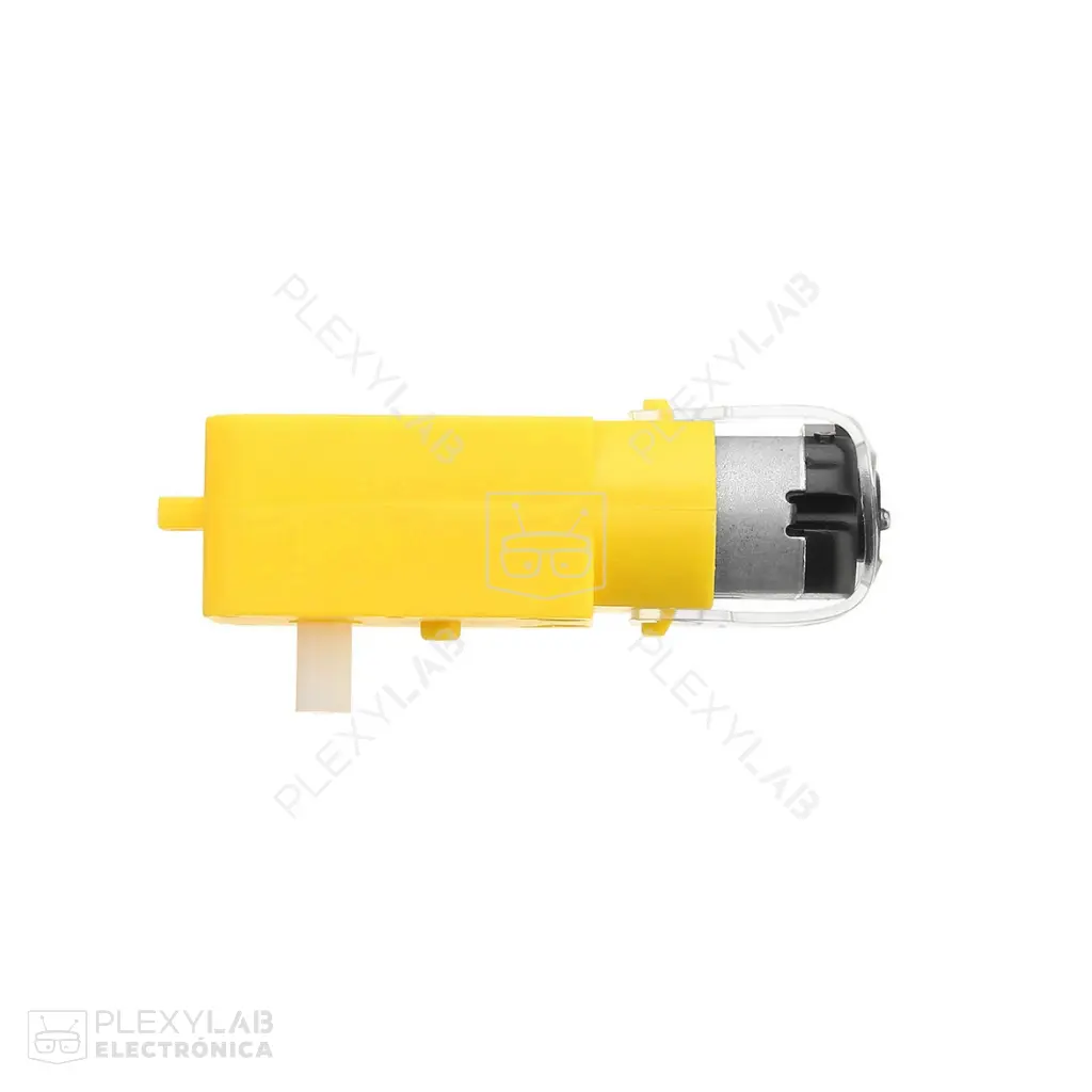 Motor DC 3V-12V TT con reductor 1:48, color amarillo, con engranajes de nylon