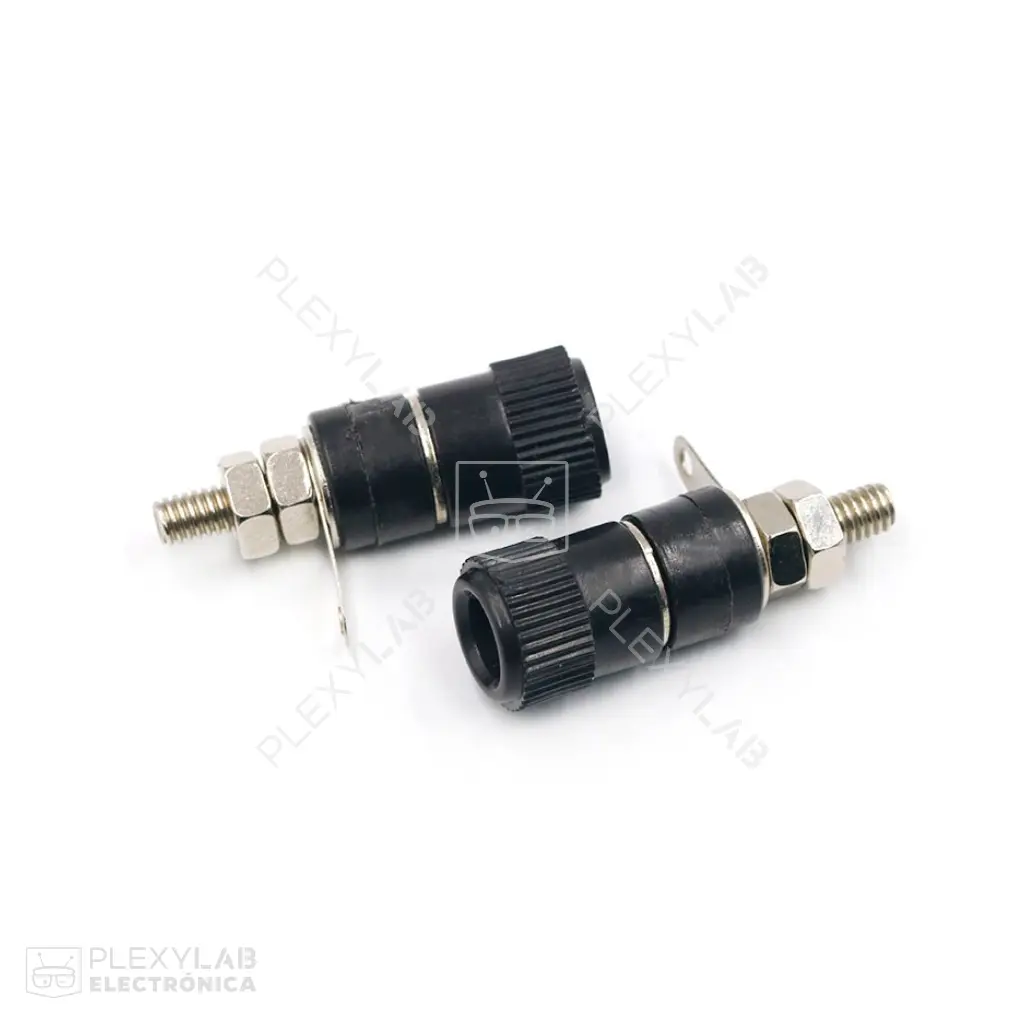 Conector jack banana hembra JS-910B para montaje en panel