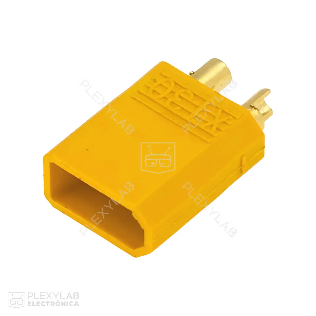 Conector AMASS XT30U 2 pines, 15 A, para baterías LiPo
