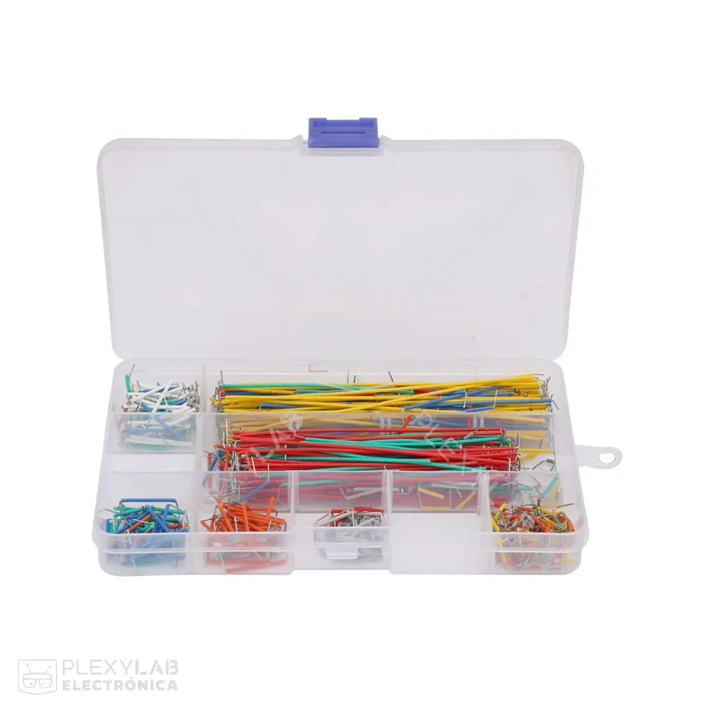 Cables jumper para protoboard, caja con 560 unidades, varios tamaños