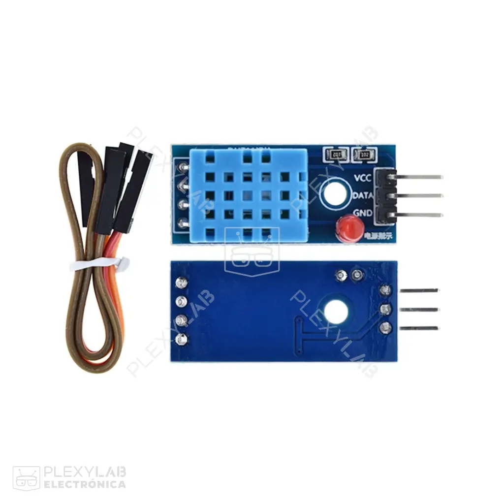 Módulo sensor de temperatura y humedad DHT11 con LED