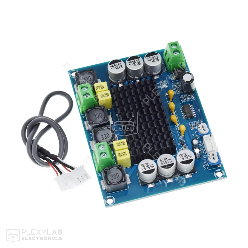 Módulo amplificador de audio TPA3116 XH-M543 dual digital estéreo de 2x120W