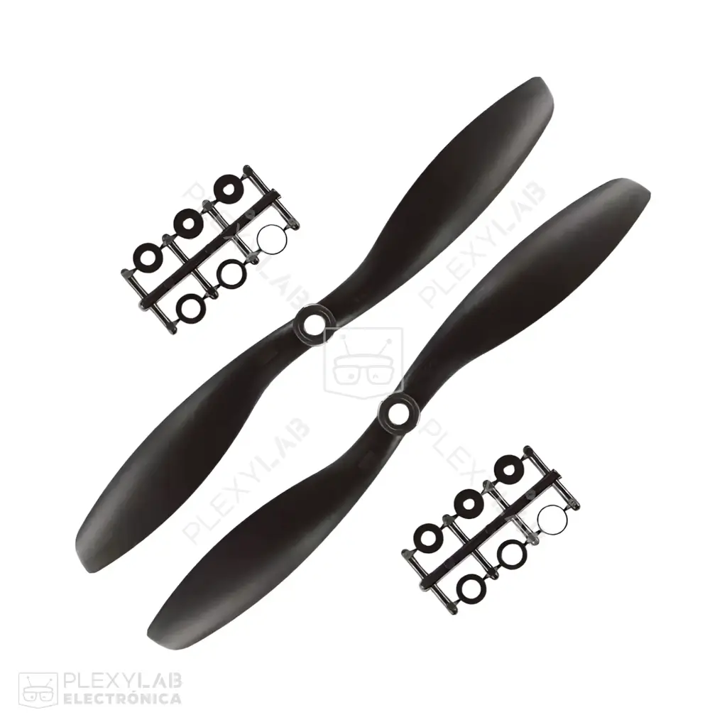 Par propela hélice 8045 CW CCW, positiva y negativa, sentido horario y antihorario, hélice de plástico para drones