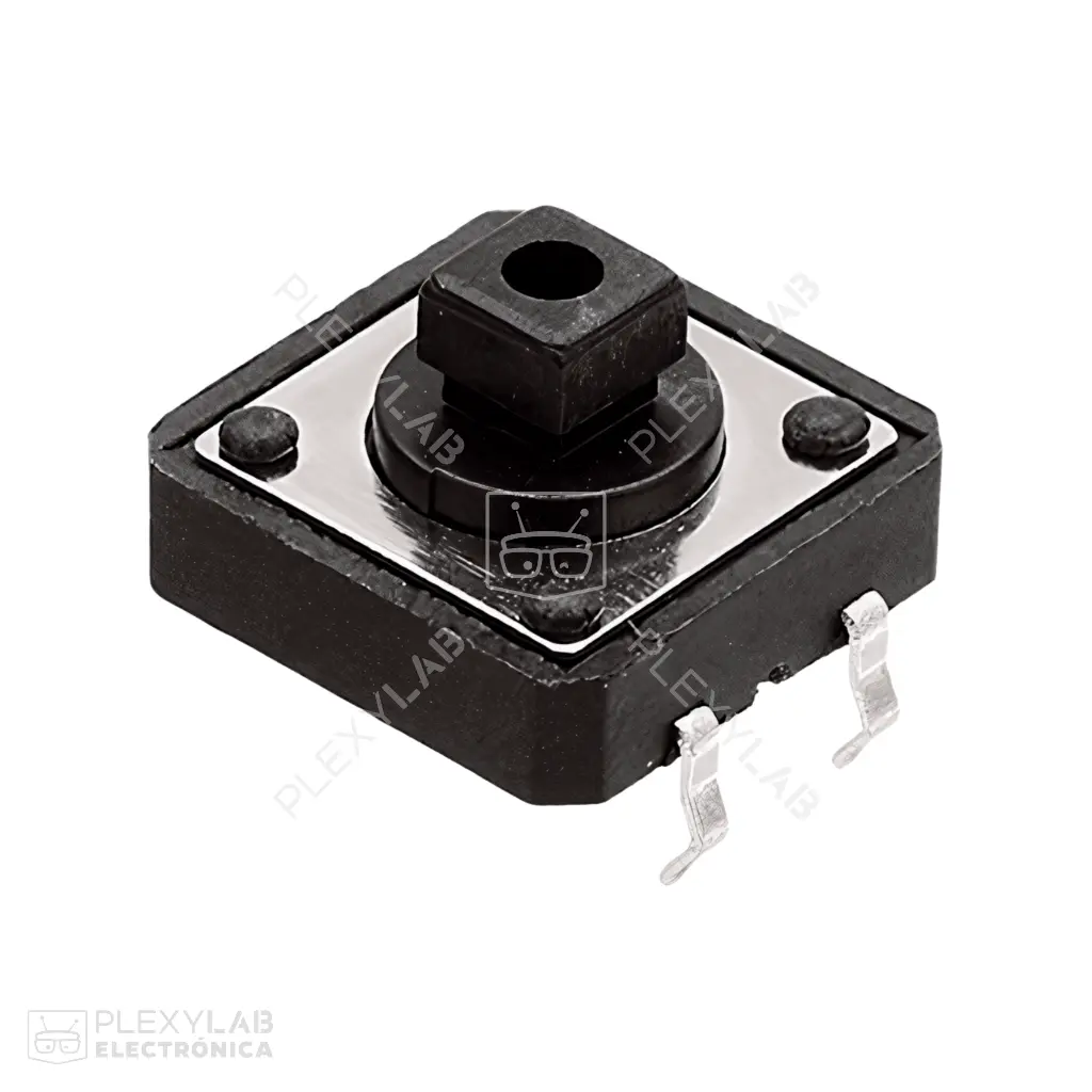 Pulsante pulsador de 4 pines de 12x12x7 mm compatible con tapa