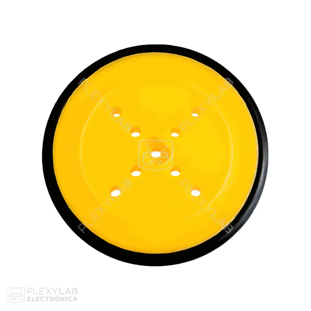 Par de ruedas llantas de goma tipo 410 para motor amarillo