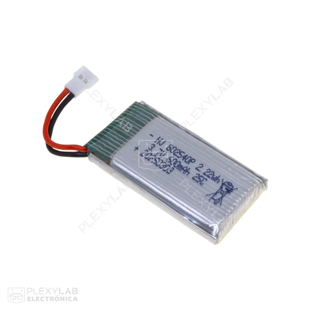 HJ 802540 600mAh 1S 25C 3.7V 2.22Wh Batería Lipo Litio de 1 celda conector MOLEX 51005 2mm