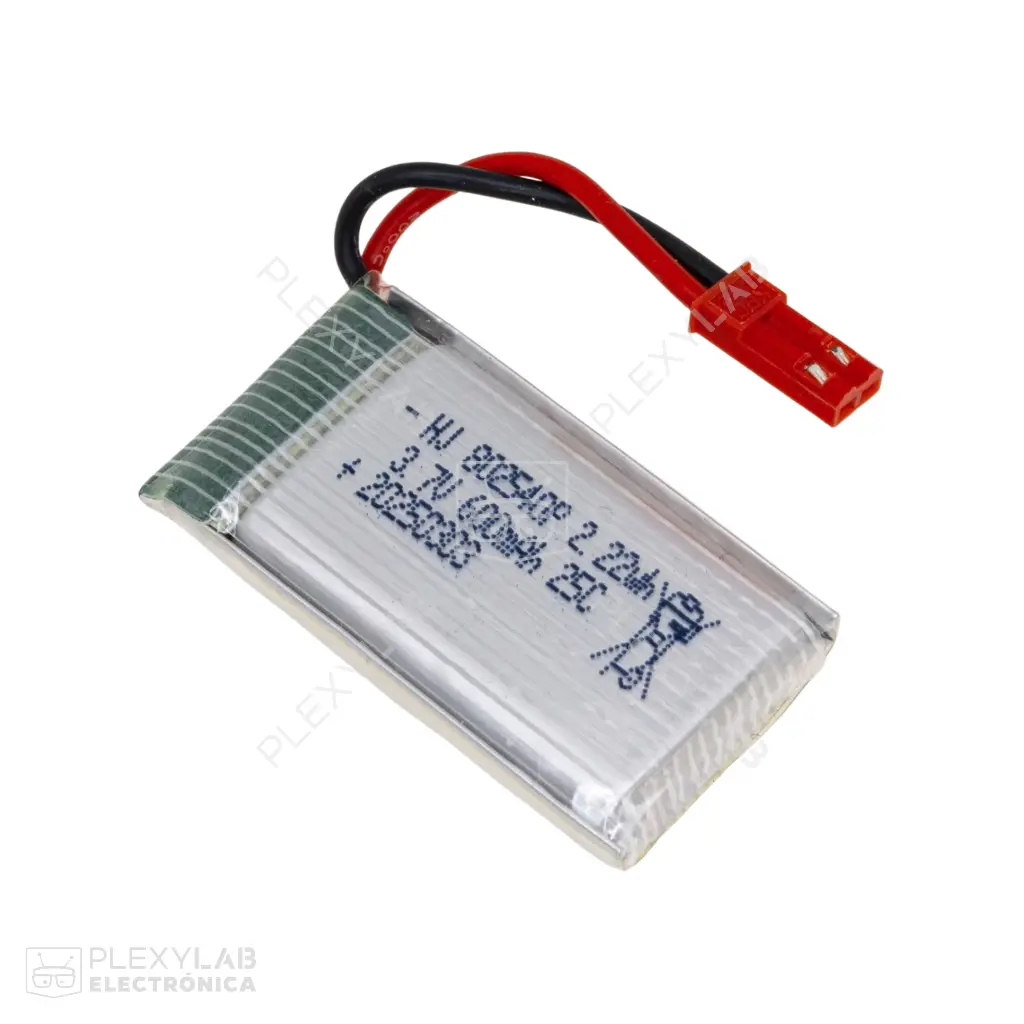 HJ 802540 600mAh 1S 25C 3.7V 2.22Wh Batería Lipo Litio de 1 celda conector JST SYP 2.54mm