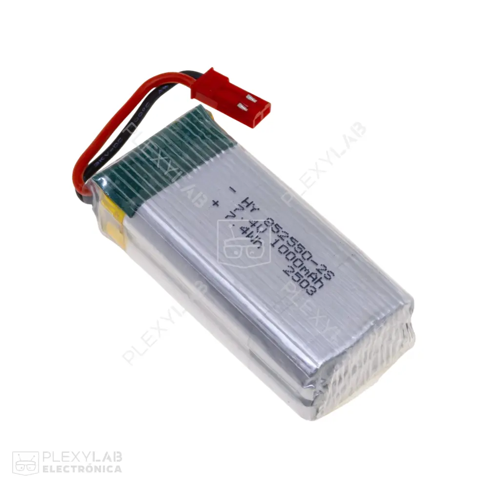 HY 852550-2S 1000mAh 2S 20C 7.4V 7.4Wh Batería Lipo Litio de 2 celdas conector JST 2.54mm