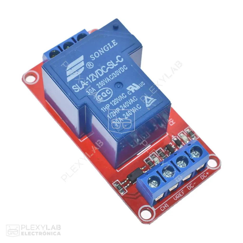 Módulo relé de 12V 30A de 1 canal con optoacoplador 