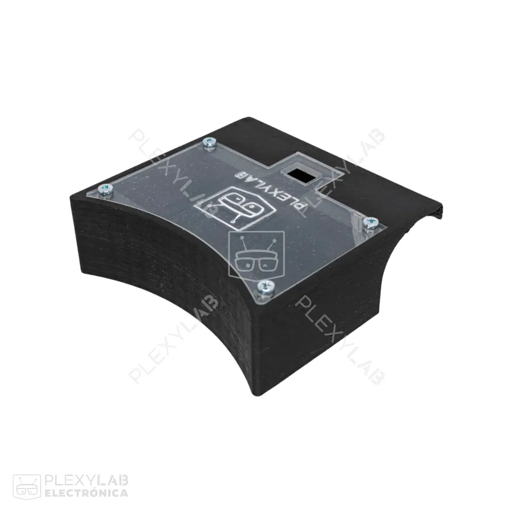 Chasis robot soccer profesional de 10x10 cm en impresión 3D con acrílico para motores GA12 N20 