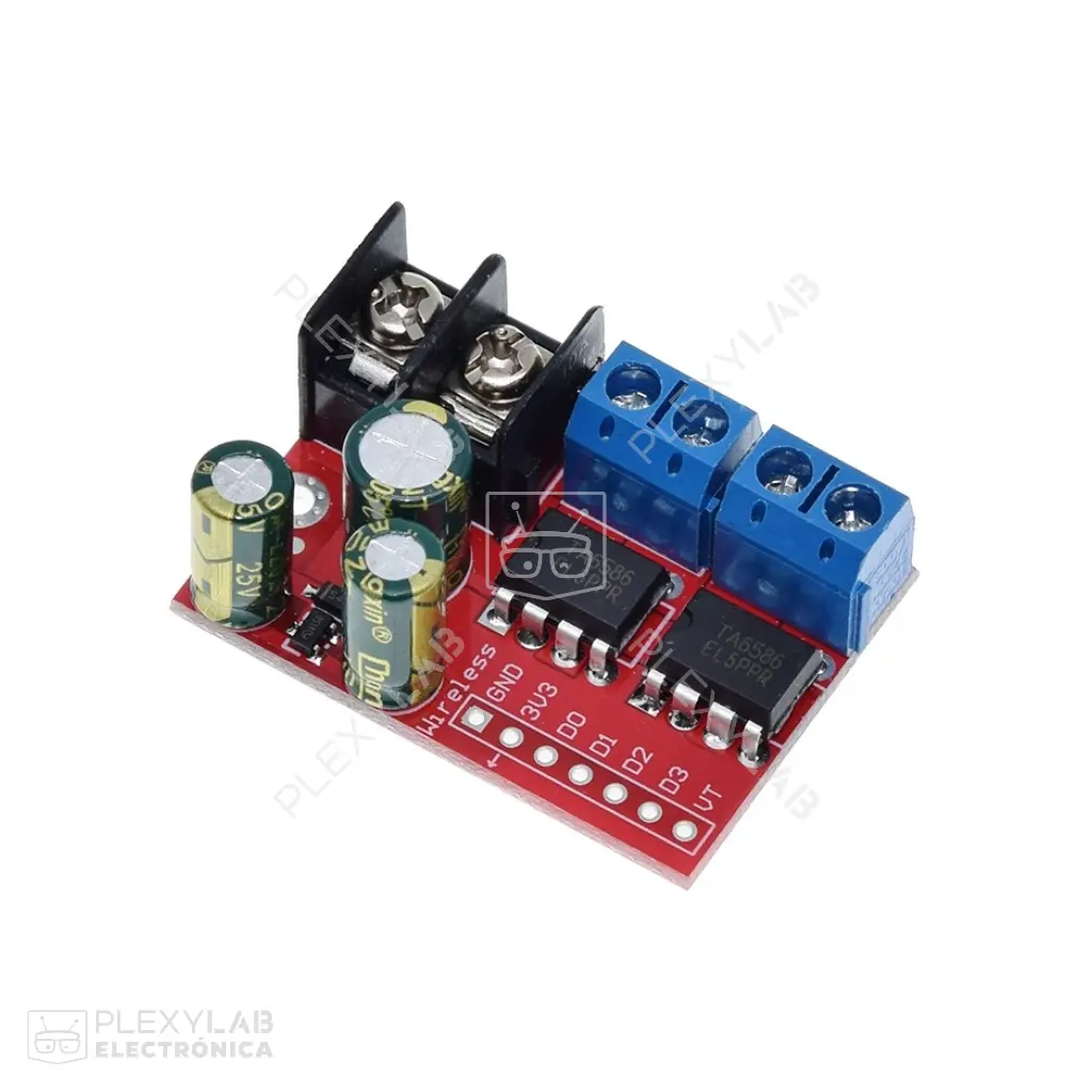 ZK-5AD Módulo driver dual TA6586 de 5A 3V-14V para control de motores DC